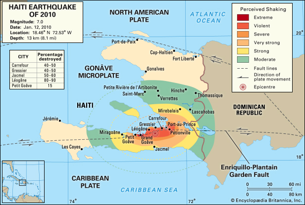 map of haiti map of haiti